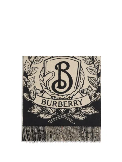 Burberry Women Stormy Knight Reversible Scarf In Black