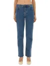 Burberry Straight Fit Jeans In Blue