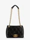 Burberry Women Strand Quilted Leather Crossbody Bag In Black