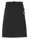 Burberry Black Stretch Polyester Blend Skirt