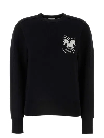 BURBERRY WOMEN'S STRETCH WOOL BLEND SWEATER