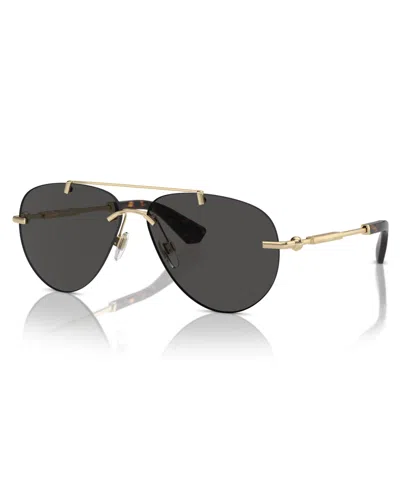 Burberry Dark Grey Pilot Ladies Sunglasses Be3151 110987 60 In Metallic