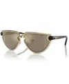 Burberry Clip Sunglasses In Light Gold