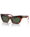 Burberry Womens Brown Be4405 Cat-eye-frame Acetate Sunglasses In Light Havana