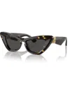 Burberry Womens Brown Be4421u Angular-frame Acetate Sunglasses In Dark Havana
