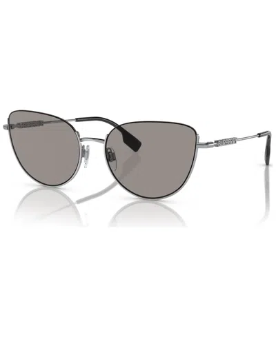 Burberry Woman Sunglass Be3144 Harper In Photo Grey