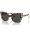 Burberry Woman Sunglass Be4393 Meryl In Vintage-like Check