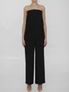 Burberry Tailored Wool Jumpsuit In Black