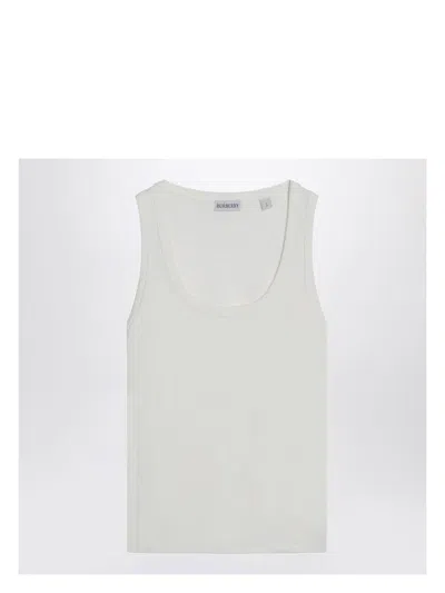 BURBERRY WOMEN'S TANK TOP WITH CHECK MOTIF DETAIL
