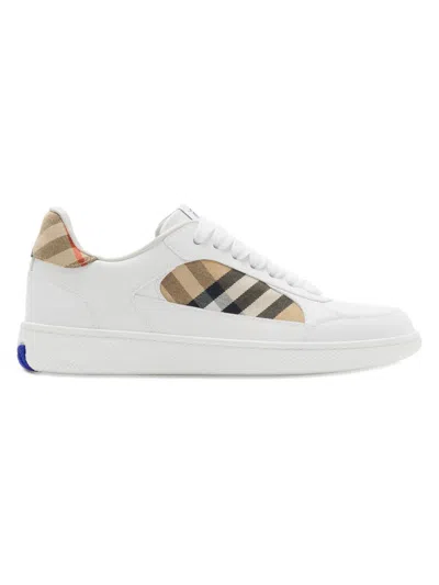 BURBERRY WOMEN'S TERRACE CHECK LOW-TOP SNEAKERS