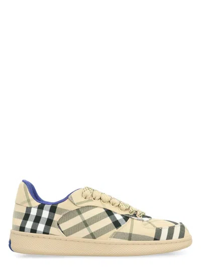 BURBERRY WOMEN'S TERRACE CHECKED MOTIF SNEAKERS