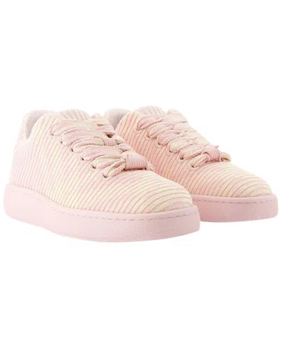 Burberry Women's Textile Lf Box Knit Sneaker In Pink