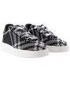 Burberry Lf Box Knit Sneakers In Black