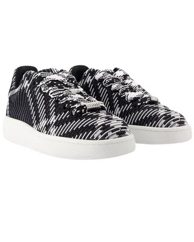 BURBERRY BURBERRY WOMEN'S TEXTILE LF BOX KNIT SNEAKER, SIZE 37, NEVER WORN (AUTHENTIC  PRE-LOVED)