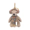Burberry Checked Wool And Cashmere-blend And Gold-tone Bag Charm In Brown