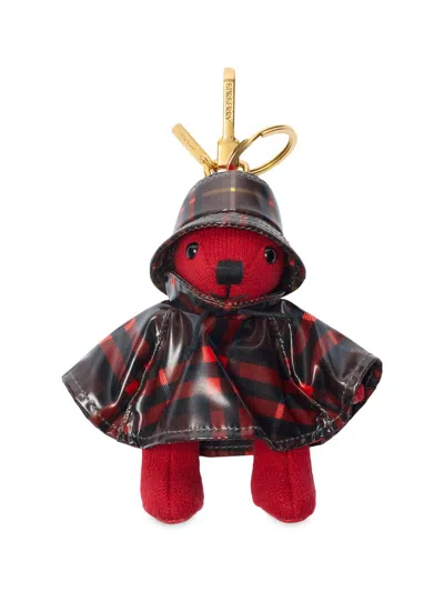 Burberry Women's Thomas Raincoat Wool-cashmere Keychain In Red