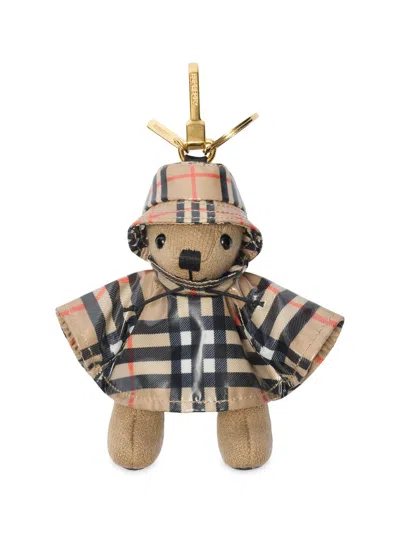 Burberry Women's Thomas Raincoat Wool-cashmere Keychain In Sand