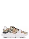 Burberry Vintage Check-pattern Touch-strap Sneakers In Arbeigechk
