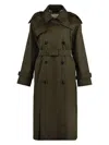 Burberry Women's Trench Castleford Long Juniper Colour In Green