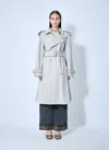 Burberry Women Trench Coat In Gray