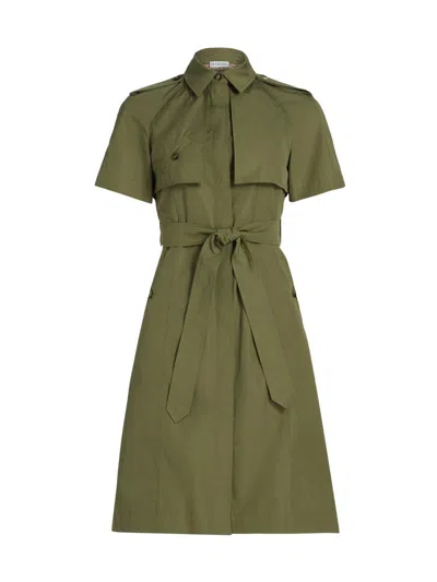 Burberry Women's Trench Cotton Poplin Shirtdress