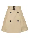 Burberry Women Trench Mini Skirt In White