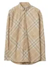 Burberry Button Down Shirt With Check Pattern