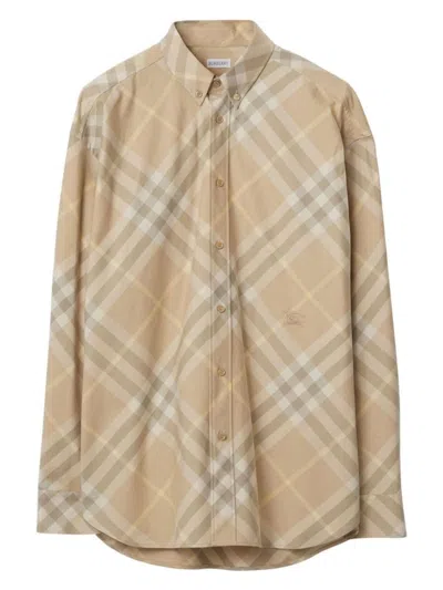 BURBERRY WOMEN'S TWILL SHIRT