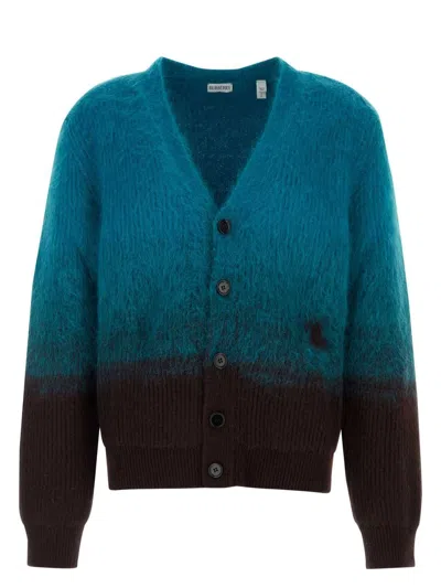BURBERRY WOMEN'S TWO-TONE WOOL BLEND CARDIGAN