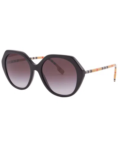 Burberry Women's Vanessa 55mm Sunglasses In Black