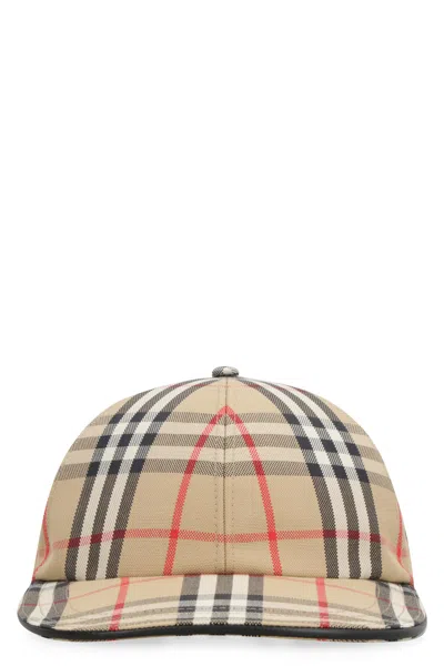 Burberry Women's Vintage Check Motif Baseball Cap In Beige