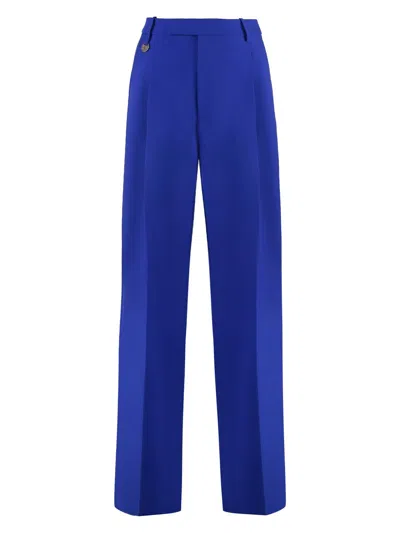 BURBERRY WOMEN'S VIRGIN WOOL TAILORED TROUSERS