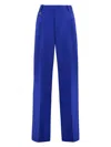 Burberry Virgin Wool Tailored Trousers In Blue