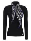 Burberry Scarf Rib Knit Sweater