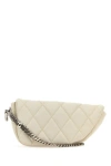 Burberry White Leather Shield Lock Shoulder Bag In White