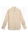 Burberry Silk Shirt In Metal
