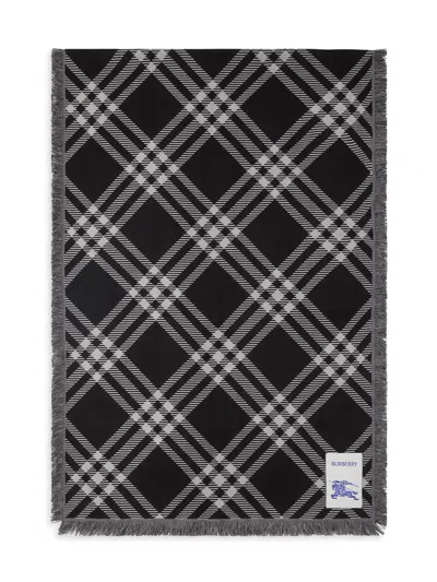 Burberry Women's Wide Check Wool Scarf