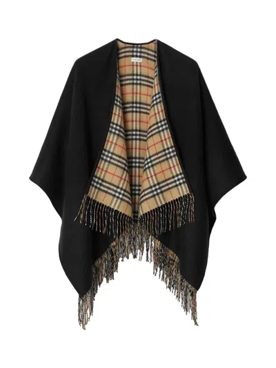 Burberry Women Woo Cape Reversible Black