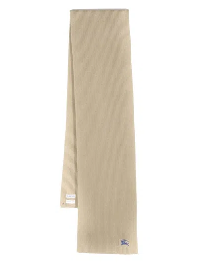 BURBERRY WOMEN'S WOOL AND CAHMERE BLEND RIBBED SCARF