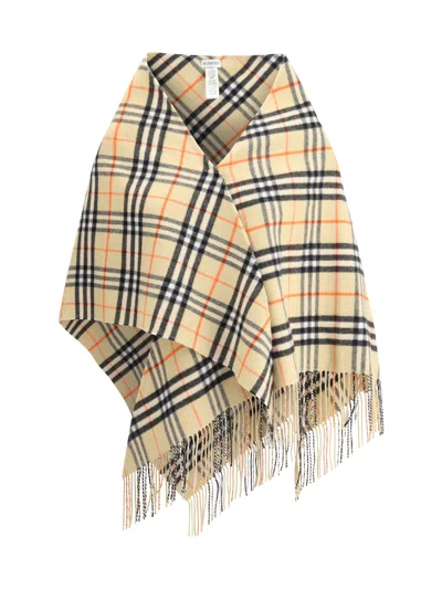 Burberry Women Wool And Cashmere Cape In Multi