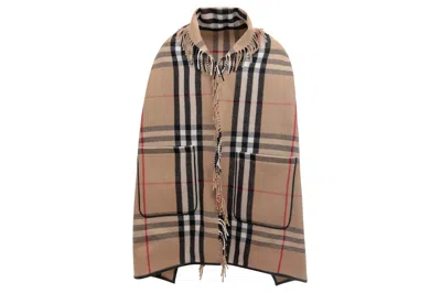 Pre-owned Burberry Women's Wool And Cashmere Mantel Coat Beige