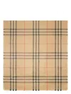 Burberry Giant Check-print Wool-blend Scarf In Beige