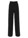 Burberry Woman Black Wool Blend Wide-leg Pant