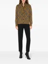 Burberry Check Pattern Ribbed Cardigan In Shrew Ip Check