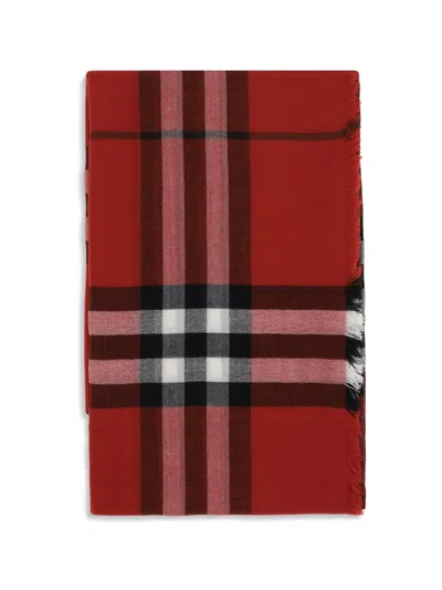 Burberry Red Wool Women's Scarf