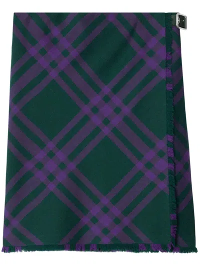 BURBERRY BURBERRY WOMEN WOOL SKIRT