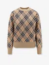Burberry Diamond-pattern Crew Neck Wool Jumper In Multi