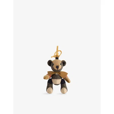 Burberry Womens Archive Beige Thomas Bear Cashmere Keyring