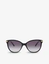 Burberry B4216 Square-frame Sunglasses In Black