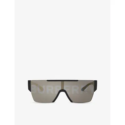 Burberry Womens Be4291 Square-frame Acetate Sunglasses Black